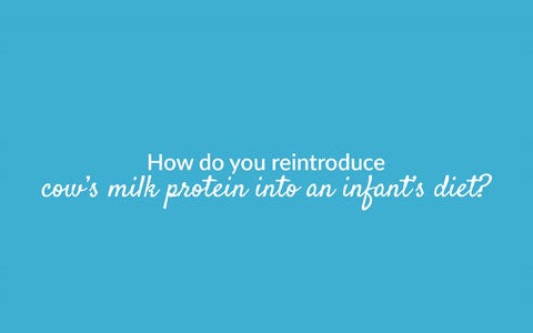 How To Reintroduce Cows Milk To Infants Banner