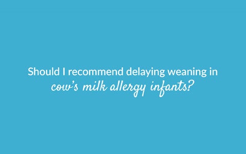 Should Delaying Weaning Be Recommended Banner